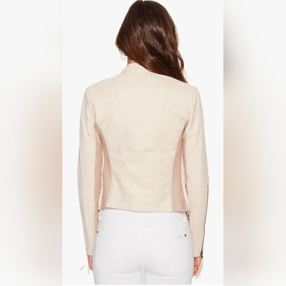 Free People Women's Cool & Clean Faux Leather Jacket Rose, Size 0 - Picture 7 of 7